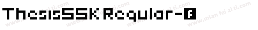 ThesisSSK Regular字体转换